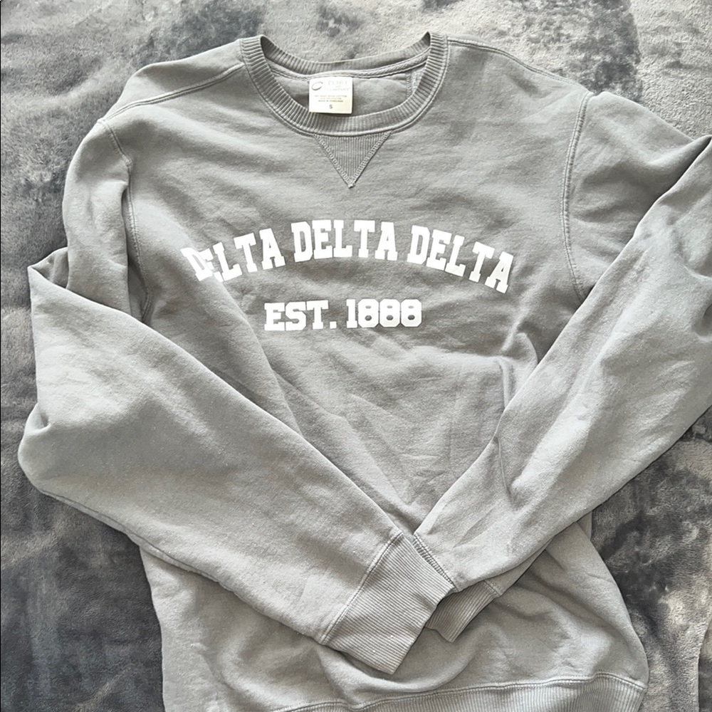 Gray Delta Delta Delta Sweater